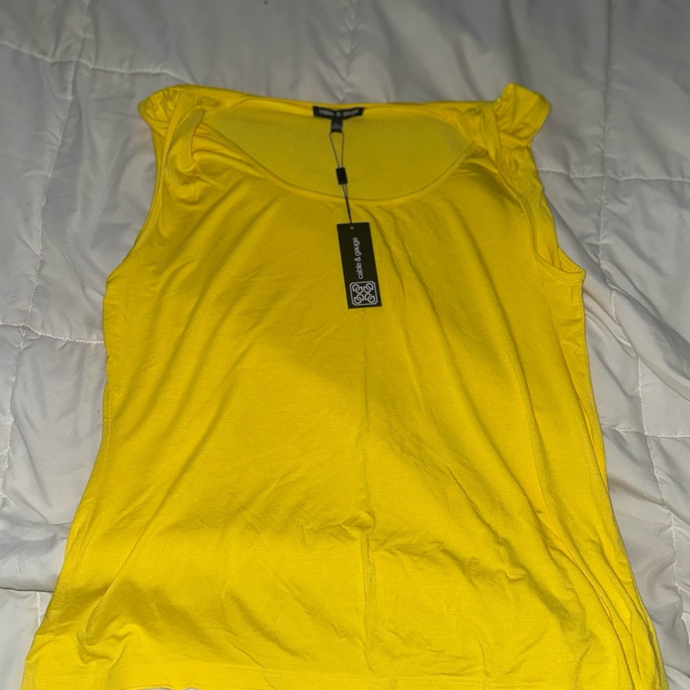 Cable & Gauge Bright Yellow Tank Top